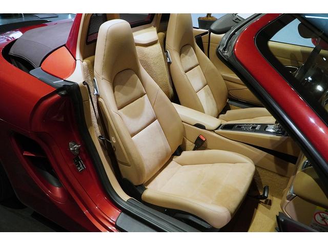 ボクスター ボクスターS S PDK 左ハンドル 希少色アマランスレッド スポーツクロノPKG パワークラフトマフラー ベージュインテリア ブラウン幌 MY2014 PDLS(15枚目)