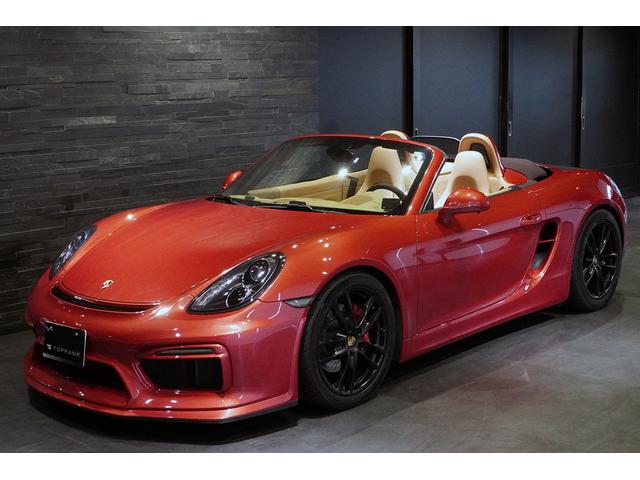 ボクスター ボクスターS S PDK 左ハンドル 希少色アマランスレッド スポーツクロノPKG パワークラフトマフラー ベージュインテリア ブラウン幌 MY2014 PDLS(16枚目)