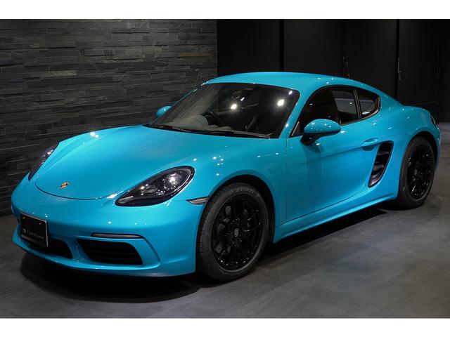 ７１８ケイマン ７１８ケイマン　スペシャルカラー／マイアミブルー　スポーツテールパイプ　シートヒーター　オートエアコン　電動可倒式ドアミラー　リアビューカメラ　１８インチＡＷ　車検Ｒ９．６（2枚目）