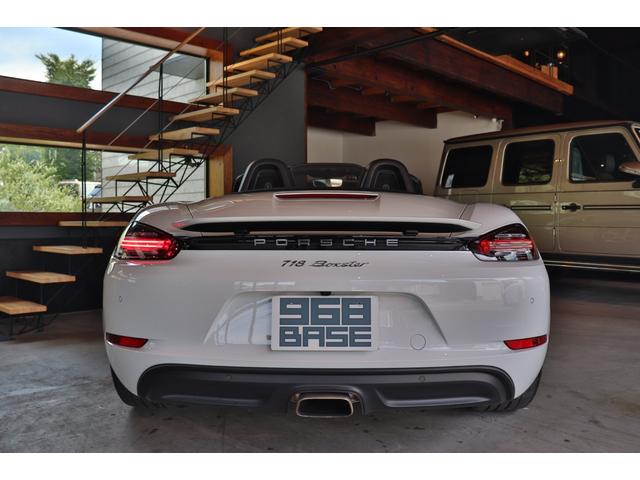 718ボクスター 718ボクスター 黒幌 パドルシフト ハーフレザー シートヒーター ナビ ETC Bカメラ コーナーセンサー レーダー探知機 ドラレコ 電動格納ドアミラー スポーツエキゾースト カラークレストセンターキャップ 19AW(4枚目)