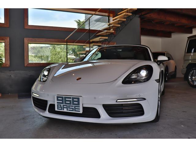 718ボクスター 718ボクスター 黒幌 パドルシフト ハーフレザー シートヒーター ナビ ETC Bカメラ コーナーセンサー レーダー探知機 ドラレコ 電動格納ドアミラー スポーツエキゾースト カラークレストセンターキャップ 19AW(5枚目)