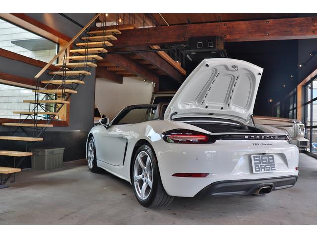 718ボクスター 718ボクスター 黒幌 パドルシフト ハーフレザー シートヒーター ナビ ETC Bカメラ コーナーセンサー レーダー探知機 ドラレコ 電動格納ドアミラー スポーツエキゾースト カラークレストセンターキャップ 19AW(66枚目)