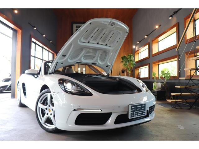718ボクスター 718ボクスター 黒幌 パドルシフト ハーフレザー シートヒーター ナビ ETC Bカメラ コーナーセンサー レーダー探知機 ドラレコ 電動格納ドアミラー スポーツエキゾースト カラークレストセンターキャップ 19AW(67枚目)