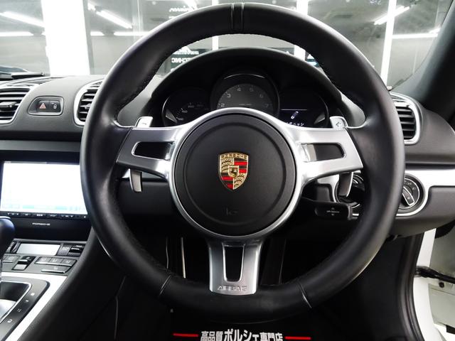 ケイマン S パドルシフト シートヒーター 電動格納ドアミラー HIDヘッドライト デュアルマフラーテールパイプ 19インチホイール レッドブレーキキャリパー ナビ テレビ CD ETC ブルートゥース(8枚目)