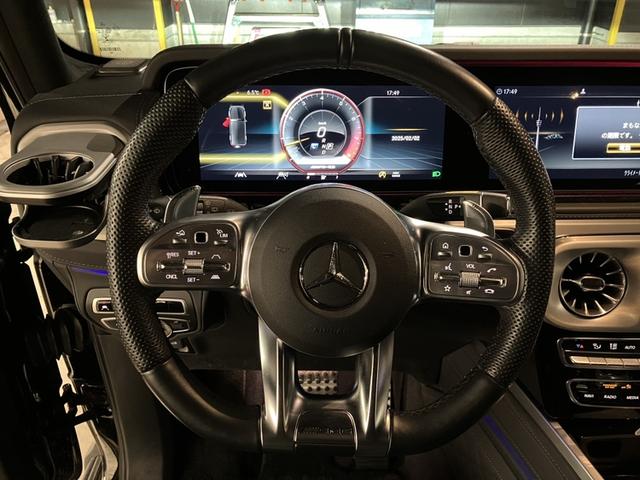 Ｇクラス Ｇ６３　認定中古車　本革シート　オブシディアンブラック　サンルーフ　ブルメスターサウンド　シートヒーター　ベンチレーター付き　パワーシート　３６０度カメラ　　アンビエントライト　ＬＥＤライト　クルーズコントロ（4枚目）