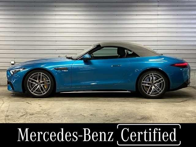 ＳＬ ＳＬ４３　認定中古車　禁煙車　ヘッドアップディスプレイ　レーダーセーフティパッケージ　３６０度カメラ　シートベンチレーター　シートヒーター　アンビエントライト　ＭＢＵＸ　フットトランクオープナー　エアスカーフ（3枚目）