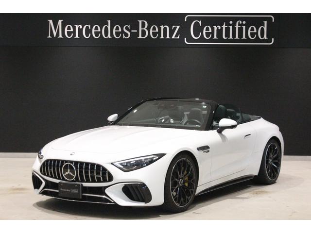 ＳＬ ＳＬ６３　４マチック＋　弊社元デモカー　新車保証継承　オパリスホワイト　アップルカープレイ　Ｂｒｕｍｅｓｔｅｒサウンドスピーカー　ワイヤレスチャージング　３６０°カメラシステム　エアスカーフ　ＡＭＧパフォーマンスステアリング（2枚目）