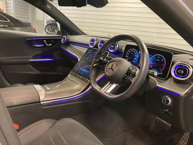 Ｃクラス Ｃ２２０ｄアバンギャルド　ＡＭＧライン　新車保証継承　認定中古車　ワンオーナー　ＡＭＧラインパッケージ　３６０°カメラ　ヘッドアップディスプレ　ハイテックシルバー（有償カラー）　自動追従機能　ステアリングアシスト　レーンキープ機能（7枚目）