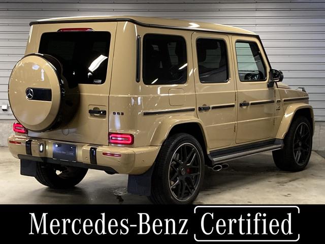 Ｇクラス Ｇ６３　ＡＭＧレザーエクスクルーシブパッケージ　新車保証継承　認定中古車　ワンオーナー　デジーノデザートサンド（ＡＭＧ特別カラー）　　内装（ライトブラウン＆ブラック）　本革シート（ナッパーレザー）　サンルーフ　３６０°カメラ　シートエアコン　左ハン（4枚目）