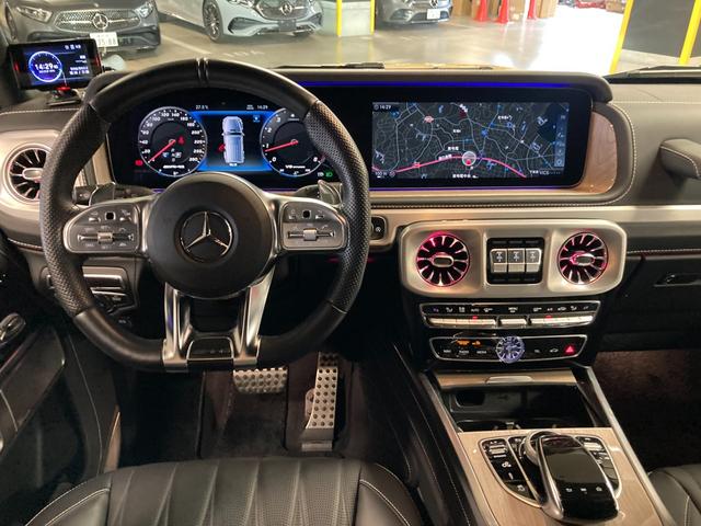 Ｇクラス Ｇ６３　ＡＭＧレザーエクスクルーシブパッケージ　新車保証継承　認定中古車　ワンオーナー　デジーノデザートサンド（ＡＭＧ特別カラー）　　内装（ライトブラウン＆ブラック）　本革シート（ナッパーレザー）　サンルーフ　３６０°カメラ　シートエアコン　左ハン（10枚目）