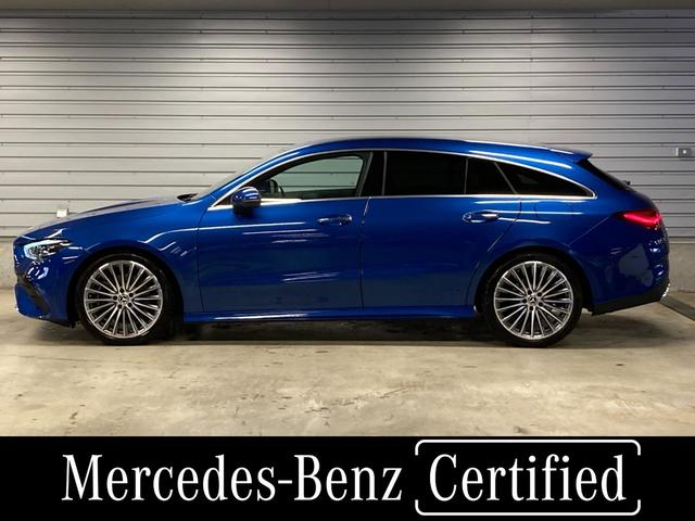 CLAクラス シューティングブレーク CLA200d シューティングブレークAMGラインP 新車保証継承 認定中古車 デモカー AMGラインパッケージ 360°カメラ メモリー付きパワーシート ブラインドスポットアシスト スペクトラルブルー(有償カラー) レーンキープアシスト(2枚目)