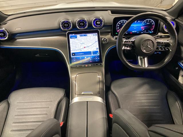 Cクラス C200 4マチックアバンギャルド AMGライン 新車保証継続 認定中古車 デモカー AMGラインパッケージ 360°カメラシステム  サンルーフ 4輪駆動 ヘッドアップディスプレイ オパリスホワイト(有償カラー) メモリー付きパワーシート(8枚目)