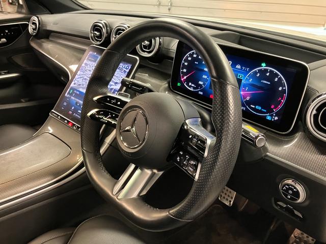 Cクラス C200アバンギャルド AMGラインパッケージ 認定中古車 レーダーセーフティPKG AMGライン レザーエクスクルーシブPKG パノラマ オパリスホワイト MBUX ヘッドアップディスプレイ 360度カメラ 自動開閉トランク ワイヤレスチャージャ(10枚目)
