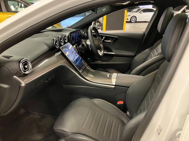 Cクラス C200アバンギャルド AMGラインパッケージ 認定中古車 レーダーセーフティPKG AMGライン レザーエクスクルーシブPKG パノラマ オパリスホワイト MBUX ヘッドアップディスプレイ 360度カメラ 自動開閉トランク ワイヤレスチャージャ(42枚目)