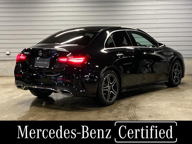 Aクラスセダン A200d セダン AMGラインパッケージ 認定中古車 弊社デモカー AMGライン レザーエクスクルーシブPKG 前席パワーシート シートヒーター 本革赤黒シート MBUX ワイヤレスチャージャー アンビエントライト64色 前後純正ドラレコ(2枚目)