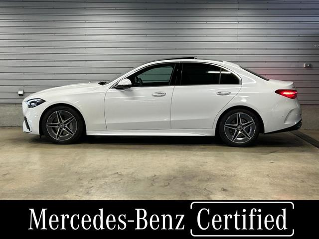 Ｃクラス Ｃ２００アバンギャルド　ＡＭＧラインパッケージ　認定中古車　レーダーセーフティＰＫＧ　ＡＭＧライン　レザーエクスクルーシブＰＫＧ　ベーシックＰＫＧ　オパリスホワイト　ヘッドアップディスプレイ　３６０度カメラ　本革シート　パワーシート　シートヒーター（2枚目）