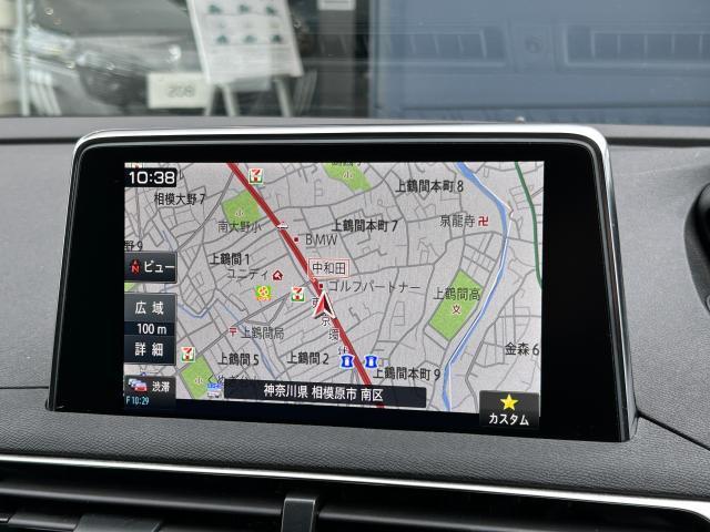 ５００８ ＧＴ　ブルーＨＤｉ　純正ナビ　フロントバックソナー　ワイドバックアイカメラ　アドバンスドグリップコントロール　アクティブクルーズコントロール　ブラインドスポットモニター　アルカンタラテップレザーシート　運転席パワーシート（3枚目）