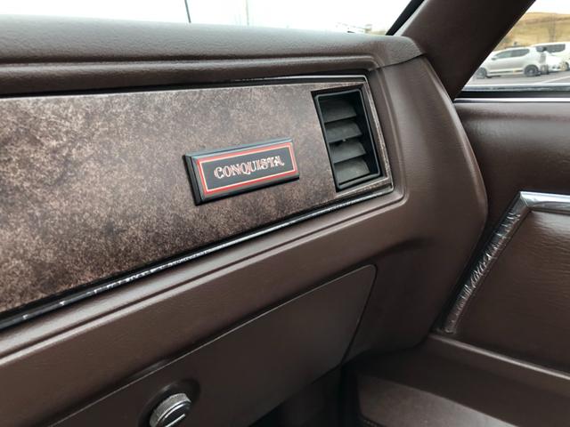 シボレーエルカミーノ 国内新規　自社輸入　コンクエスタ　フルオリジナル　国内新規　自社輸入　　コンクエスタ　フルノーマル　フルオリジナル　コンクエスタ専用フルモールディング欠品無し　ＮＥＷシート　ＮＥＷヘッドライナー　純正ワイヤータイプホイール（23枚目）