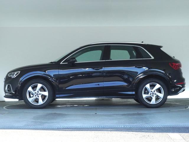 Ｑ３ ３５ＴＦＳＩアドバンスド　認定中古車　Ｓ４１　サイドアシスト／リヤダイナミックターンインディケーター無し　メモリーナビ　ＥＴＣ　衝突被害軽減ブレーキ　パーキングアシスト　レーンキープアシスト　障害物センサー　全周囲カメラ（3枚目）