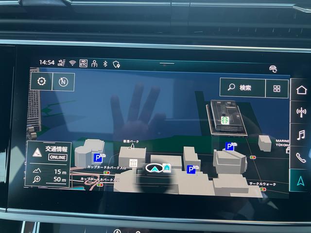 Q7 50TDIクワトロ Sライン 認定中古車 レザーパッケージ パノラマサンルーフ オールホイールステアリング プライバシガラス ブラックスタイリングパッケージ ACC ETC 衝突軽減装置(13枚目)