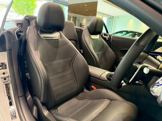 SL SL43 ヘッドアップディスプレイ アルペングレー 新車保障継承付 イエローキャリパー ナッパ革シート シートヒーター ベンチレーション ワイヤレス充電 全周囲カメラ パワーバックドア 黒幌 LEDヘッドライト(22枚目)