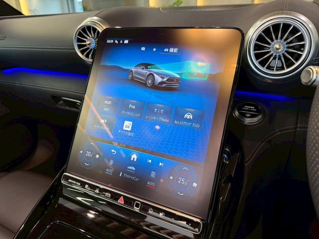 SL SL43 ヘッドアップディスプレイ アルペングレー 新車保障継承付 イエローキャリパー ナッパ革シート シートヒーター ベンチレーション ワイヤレス充電 全周囲カメラ パワーバックドア 黒幌 LEDヘッドライト(28枚目)