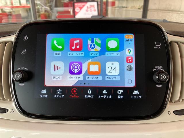 ５００Ｃ ツインエア　ドルチェヴィータ　ＴｗｉｎＡｉｒエンジン　７インチＵ－ｃｏｎｎｅｃｔ　ＥＴＣ　ＡｐｐｌｅＣａｒＰｌａｙ／ＡｎｄｏｒｏｉｄｏＡｕｔｏ　ファブリックシート　レッドソフトトップ（28枚目）