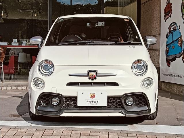 アバルト595 ツーリズモ ブラウンレザーシート 純正ナビゲーション バックカメラ パドルシフト キセノンヘッドライト(2枚目)