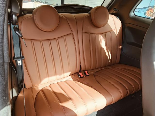 アバルト595 ツーリズモ ブラウンレザーシート 純正ナビゲーション バックカメラ パドルシフト キセノンヘッドライト(12枚目)