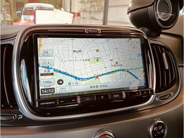 アバルト595 ツーリズモ ブラウンレザーシート 純正ナビゲーション バックカメラ パドルシフト キセノンヘッドライト(20枚目)