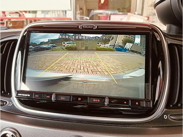 アバルト595C ツーリズモ 電動オープントップ ブラウンレザーシート 純正ナビゲーション バックカメラ(21枚目)