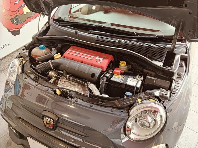 アバルト595 コンペティツィオーネ メイクユアスコーピオン 専用色グリジオピスタ イエローキャリパー ブラウンインテイリア(36枚目)