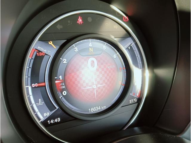 アバルト595 エッセエッセ アクラボビッチマフラー 専用デザイン純正17アルミ 専用表皮バケットシート ETC車載器 ドライブレコーダー(17枚目)