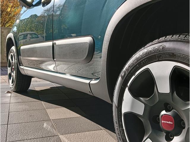 幅広のサイドモールもパンダクロスの特徴となっています。