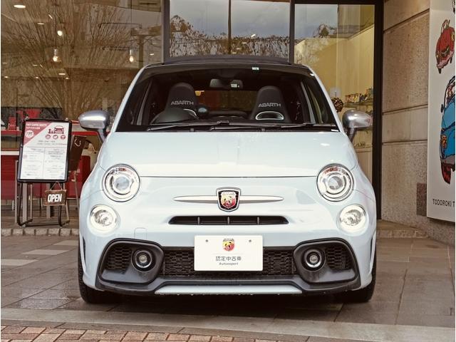 アバルト595C ツーリズモ 電動オープントップ ブラックレザーシート 純正17アルミ パドルシフト キセノンヘッドライト(2枚目)