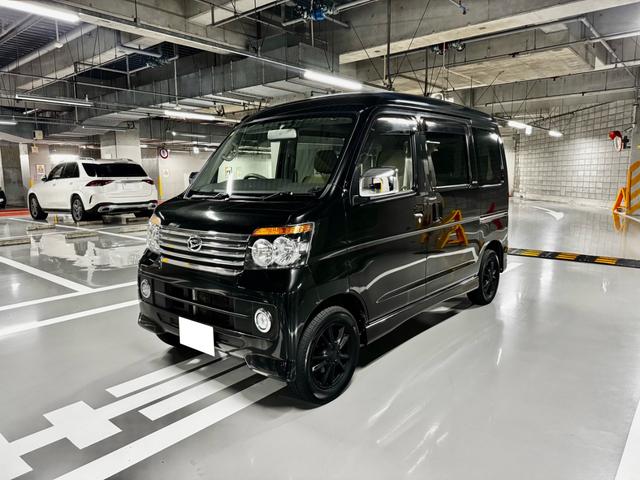 アトレーワゴン カスタムターボＲ　ＬＥＤヘッドランプ！ＬＥＤポジションランプ！ＬＥＤルームランプ！ＬＥＤライセンスバルブ！記録簿！取説！ディーラーメンテ！ウッド調コンビステアリング！ＨＤＤナビ！地デジ！バックカメラ！クロームドアミラー（7枚目）
