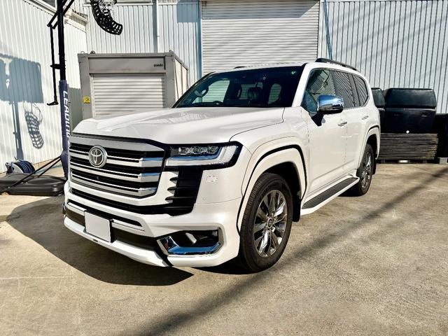 ランドクルーザー ZX モデリスタエアロ ヒッチメンバー ルーフレール 空気圧警報システム JBLサウンドSDナビシステム バックモニター リアモニタークールボックス 前後ドラレコ 大型サイドバイザー(7枚目)