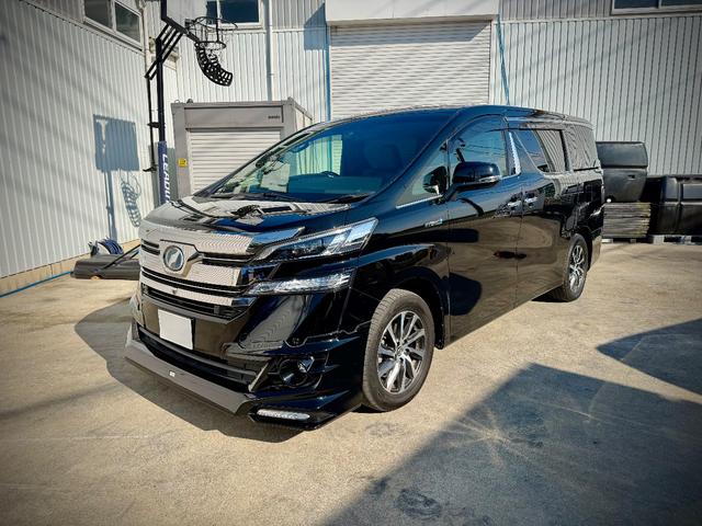 ヴェルファイアハイブリッド エグゼクティブラウンジ　ハイブリッド４ＷＤ　ＴＲＤフロントスポイラー　ヒッチメンバー　Ｗサンルーフ　ＪＢＬサウンド　地デジチューナー　ステアリングヒーター　屋内保管　ワンオーナー車　ＤＵＮＬＯＰタイヤ交換済（7枚目）