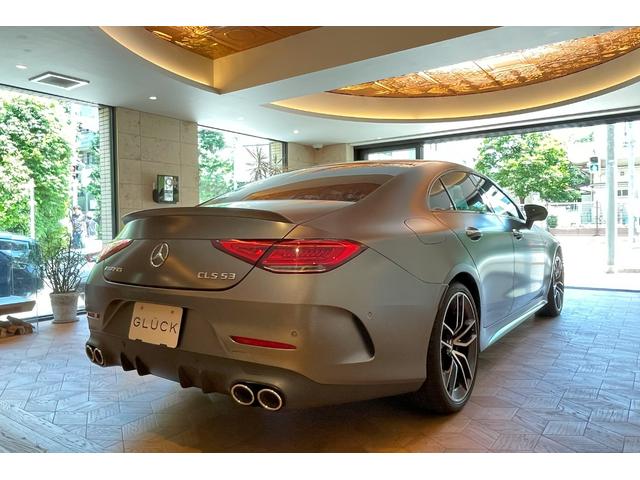 ＣＬＳクラス ＣＬＳ５３　４マチック＋　受注生産色　ガラスＳＲ　トランクスポイラー　ＡＭＧスポーツステアリング　ツインルーバーグリル　２０インチＡＭＧアルミ　デュアルツインエグゾーストパイプ　ＡＭＧスタイリングＰＫＧ　レーダーセーフティ（4枚目）