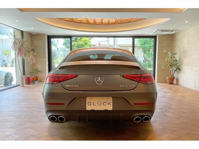 ＣＬＳクラス ＣＬＳ５３　４マチック＋　受注生産色　ガラスＳＲ　トランクスポイラー　ＡＭＧスポーツステアリング　ツインルーバーグリル　２０インチＡＭＧアルミ　デュアルツインエグゾーストパイプ　ＡＭＧスタイリングＰＫＧ　レーダーセーフティ（7枚目）
