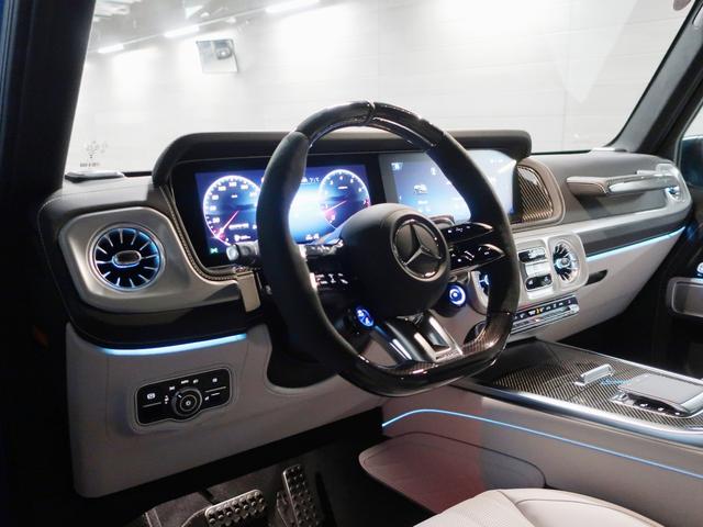 Gクラス G63 AMGレザーエクスクルーシブパッケージ カーボンステアリングインテリアナイトpkg・22inc鍛造AW・カーボンタイヤカバー・プラチナホワイトレザーカーボンインテリア・MANUFAKTURプログラムプラス&インテリアプラスPKG・OP653(37枚目)
