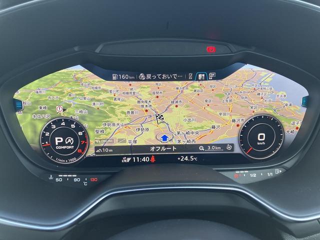 ＴＴクーペ ４０ＴＦＳＩ　Ｓラインパッケージ　コンフォートＰＫＧ　クルーズコントロール　可変式リア　ドライブセレクト　スマホ連携　Ｂｌｕｅｔｏｏｔｈ　サイドアシスト　シートヒーター　ホールドアシスト　バーチャルコックピット　１オーナー（3枚目）