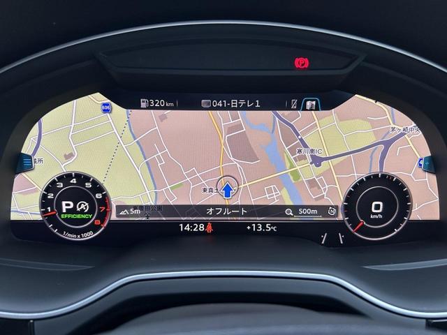 バーチャルコックピット『メーターパネル内に高解像度の液晶ディスプレイを配置。ディスプレイ内に地図が表示され、ナビゲーションの確認の際にドライバーは視線の移動を少なくすることができます。』