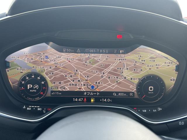TTクーペ 40TFSI スタイルPKG コンフォートPKG 18インチAW ドライブセレクト TVチューナー スマホ連携 可変式リアウィング ホールドアシスト Bluetooth シートヒーター TVチューナー(3枚目)
