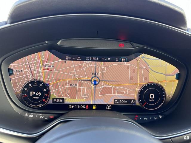 ＴＴクーペ ４５ＴＦＳＩクワトロ　Ｓラインパッケージ　コンフォートＰＫＧ　マトリクスＬＥＤ　シートヒーター　　サイドアシスト　スマホ連携　バーチャルコックピット　バックカメラ　ドライブセレクト　パドルシフト　１８インチＡＷ　１オーナー（3枚目）