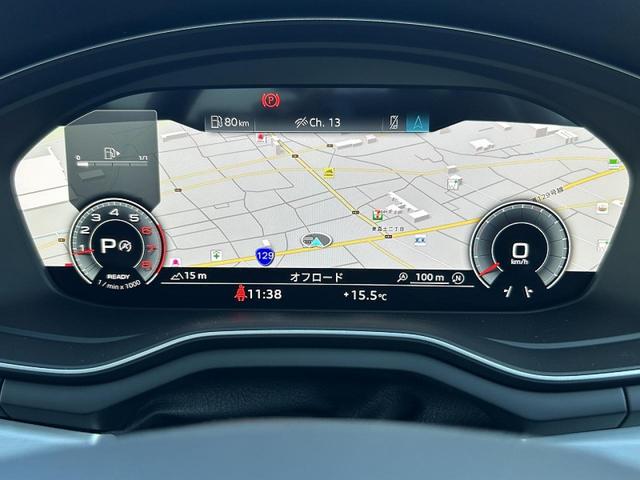 Ａ４ ３５ＴＦＳＩ　Ｓライン　コンフォートＰＫＧ　ＴＶチューナー　ＳラインプラスＰＫＧ　ＡＣＣ　レーンアシスト　サイドアシスト　シートヒーター　パークアシスト　スマホ連携　ワイヤレスチャージ　マトリクスＬＥＤ　１オーナー（3枚目）