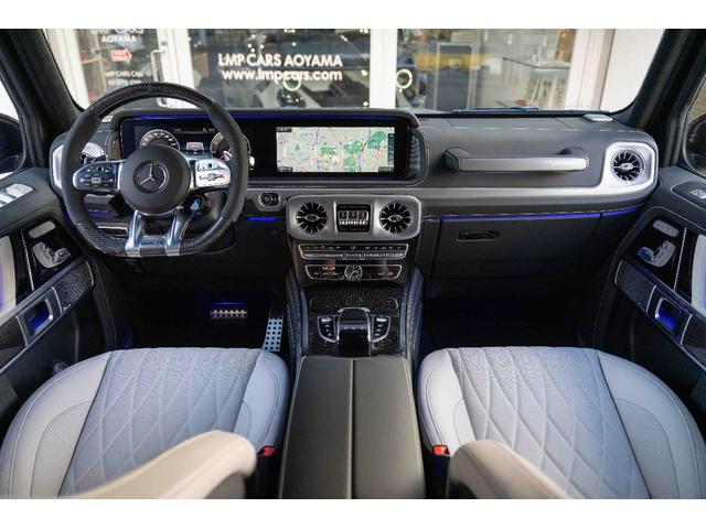 Ｇクラス Ｇ６３　ｍａｎｕｆａｋｔｕｒプログラム＋　正規ディーラー車　ＡＭＧ世田谷スペシャルオーダー　２２インチマイバッハデザインアルミ（純正アルミ有り）　ホワイトエクスクルーシブナッパレザーシート　カーボンインテリア（15枚目）