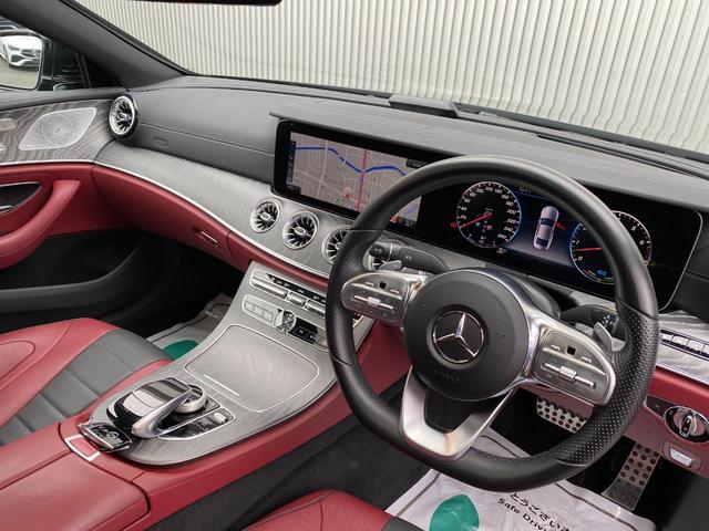ＣＬＳクラス ＣＬＳ４５０　４マチック　スポーツ　ＥＴＣ　クリアランスソナー　レーンアシスト　衝突被害軽減システム　全周囲カメラ　ナビ　ＴＶ　アルミホイール　オートライト　サンルーフ　ＣＶＴ　シートヒーター　シートエアコン　スマートキー（3枚目）