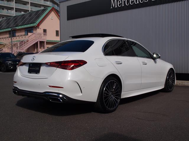 Ｃクラス Ｃ２００　ラグジュアリー　ドライブレコーダー　ＥＴＣ　全周囲カメラ　ナビ　ＴＶ　サンルーフ　オートライト　スマートキー　アイドリングストップ　電動格納ミラー　シートヒーター　シートエアコン　アルミホイール　ＵＳＢ（15枚目）