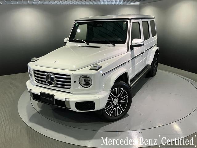 Ｇクラス Ｇ４５０ｄ　ローンチエディション　認定中古車　オパリスホワイト　本革シート　３６０°カメラシステム　ガラススライディングルーフ　アダクティブダンピングシステム　Ｂｕｒｍｅｓｔｅｒ３Ｄサラウンドサウンドシステム　アンビエントライト（2枚目）